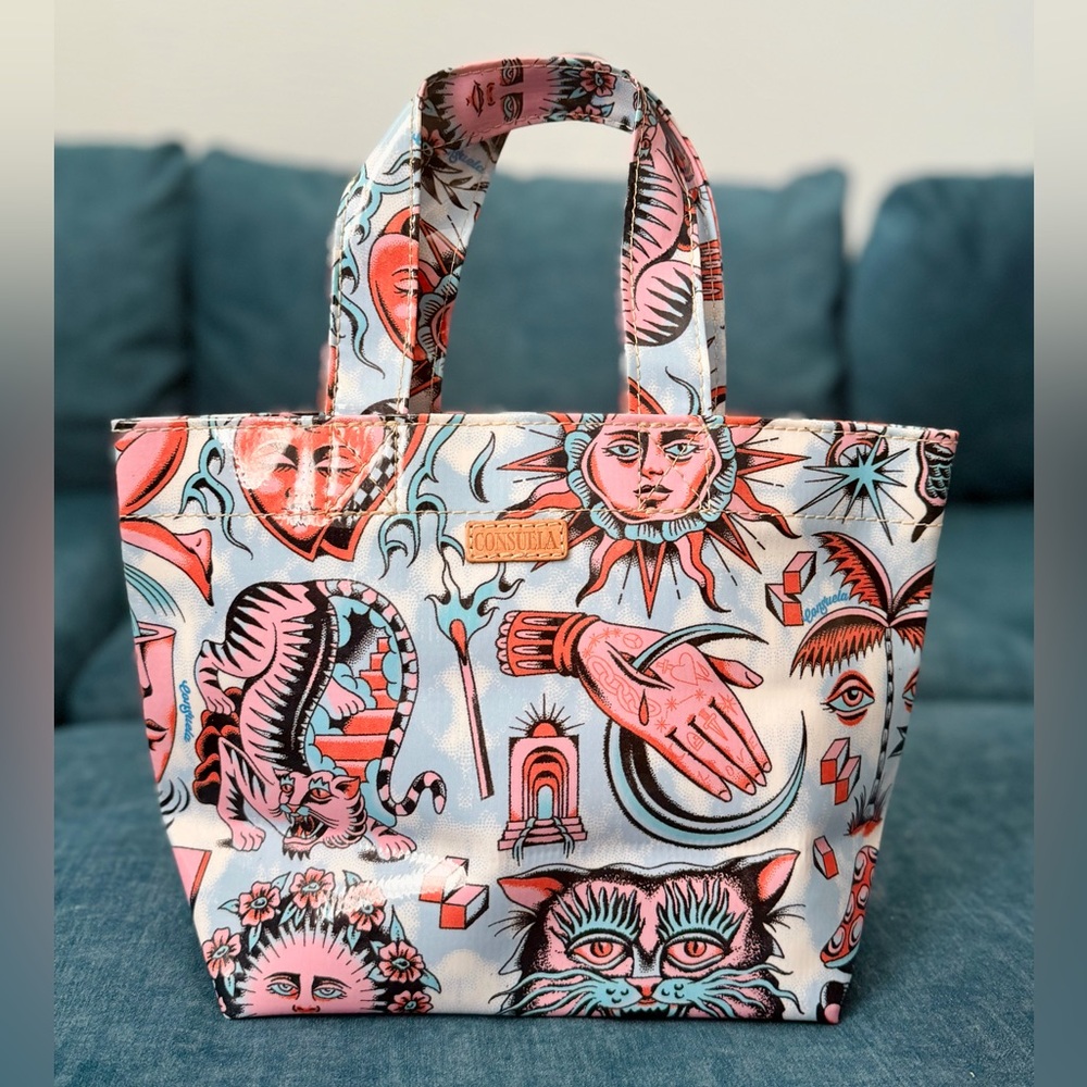CONSUELA Vico Dreamy Grab 'N' Go Mini Tote. NWOT. RETIRED DESIGN. Tattoo Flash - Picture 11 of 12